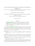 Balázs Gyenis, Leszek Wronski: Is it the Principal - Philsci