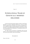 INTERNATIONAL TRADE OF GENETICALLY MODIFIED ORGANISMS