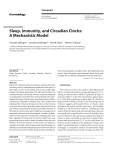 Sleep, Immunity, and Circadian Clocks: A Mechanistic Model