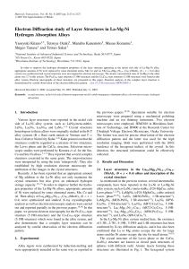 Electron Diffraction study of Layer Structures in La-Mg