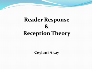 CeylaniAkayReaderresponseandreceptiontheory