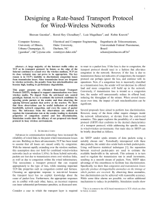 Designing a Rate-based Transport Protocol for