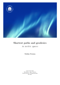 Shortest paths and geodesics