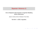 Bayesian Inference (I)