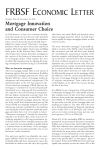 Economic Letter 2006-38: Mortgage Innovation and Consumer Choice