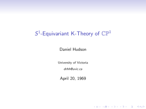 S1-Equivariant K-Theory of CP1
