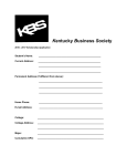 Word - Kentucky Business Society