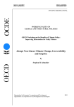Abrupt Non-Linear Climate Change, Irreversibility and