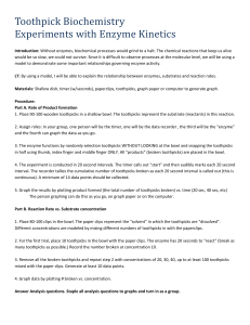 Enzymes Directions Toothpick Biochemistrydirection