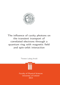 The influence of cavity photons on the transient transport