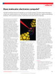 Does molecular electronics compute?