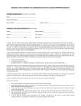 REQUEST AND CONSENT FOR ADMINISTRATION OF ALLERGY