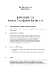 109. - Department of English Literature and Linguistics