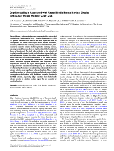 Cognitive Ability is Associated with Altered