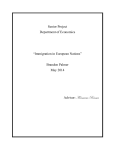 Senior Project Department of Economics “Immigration in European