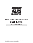 Exit Level - Texas Education Agency