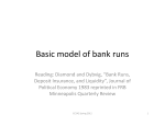 Basic model of bank runs