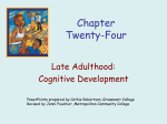 Late Adulthood Cognitive - Metropolitan Community College