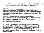 (LCA), Bottom-Up model (BU) and Computable General Equilibrium