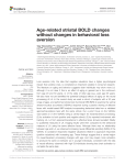 Age-related striatal BOLD changes without changes in