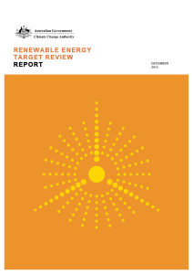 report renewable energy target review