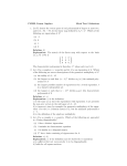 CM222, Linear Algebra Mock Test 3 Solutions 1. Let P2 denote the