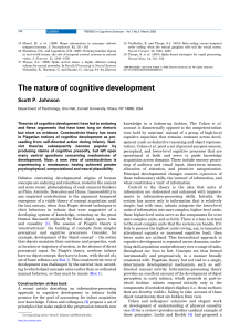 The nature of cognitive development