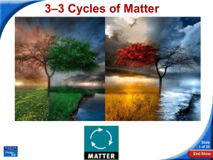 3–3 Cycles of Matter