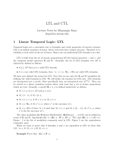 LTL and CTL - UT Computer Science