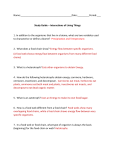 Study Guide – Interactions of Living Things