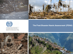 Post Disaster Needs Assessment: Experiences in Vanuatu and