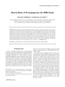 Neural Basis of Prosopagnosia: An fMRI Study