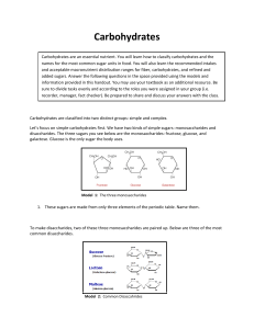 Carbohydrates - HCC Learning Web