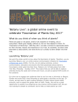 Botany Live - University of Reading Weblogs