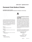 Fluorescent Probe Studies of Proteins