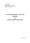 Environmental Impact Assessment Guidelines for Cement
