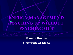 arousal control - University of Idaho