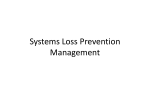 Systems Loss Prevention Management