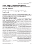 Redox State of Pentraxin 3 as a Novel Biomarker for Resolution of