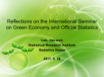 on Green Economy and Official Statistics
