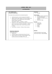 Year 12 Physics Term 3 Unit 4 Plan