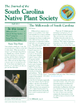 SCNPS Journal Fall 2012 - the South Carolina Native Plant Society!
