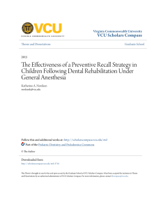 The Effectiveness of a Preventive Recall Strategy in Children