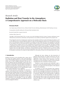 Radiation and Heat Transfer in the Atmosphere: A Comprehensive