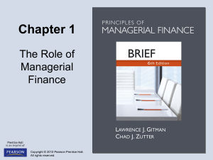 1-25 Managerial Finance Function: Relationship to Accounting (cont.)