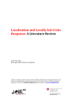 Localisation and Locally-led Crisis Response: A Literature Review