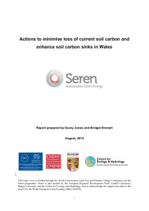 Wales Soil Carbon Report - Geoenvironmental Research Centre