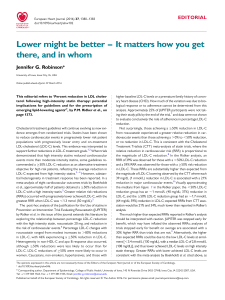 Lower might be better – It matters how you get there, and in whom