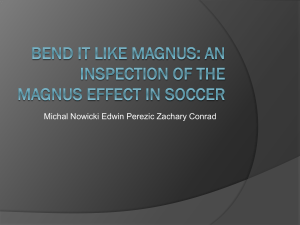 Bend it Like Magnus: An Inspection of the Magnus Effect in Soccer