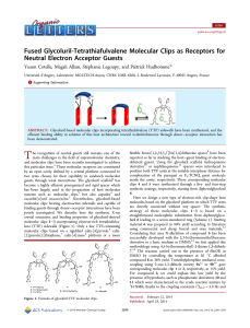 Fused Glycoluril-Tetrathiafulvalene Molecular Clips as Receptors for